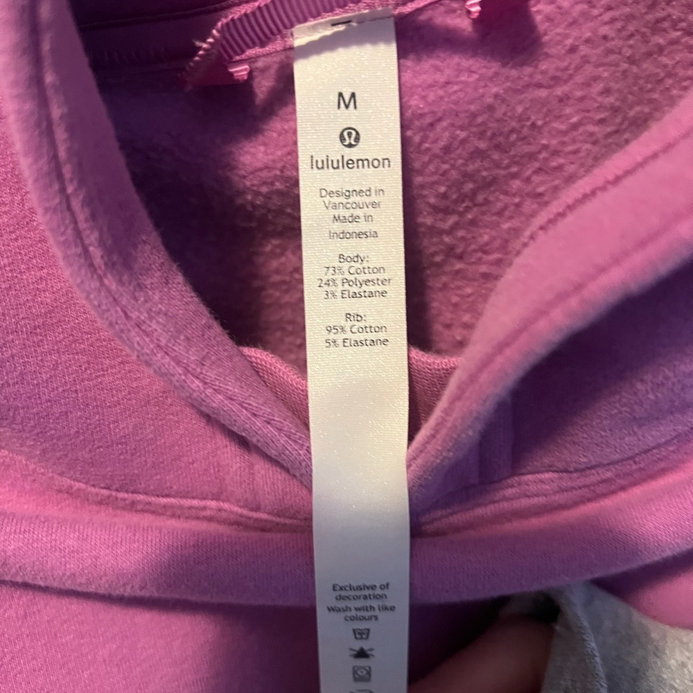 Pink lulu hoodie
